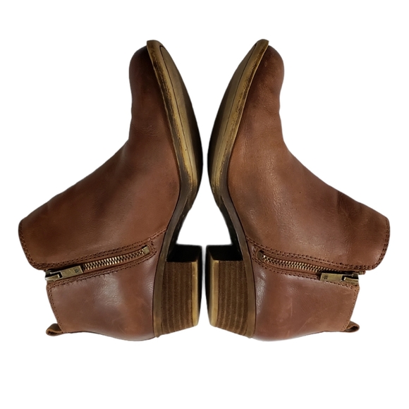 Lucky Brand Basel 6.5 M Cognac Zipper Ankle Boot - Picture 3 of 9